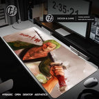 R-Roronoa Zoro Mouse pad Large game Accessories Desk Mat Xxl Gamer Keyboard Mousepad Anime O-One PieceS Mousepad 900x 400mm