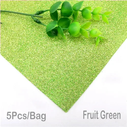 5Sheets 20*30cm Glitter Foam Paper Sparkles Paper for Children's Craft Activities DIY Cutters Handcraft Foam Paper Without Glue