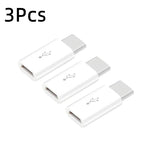 1/3Pcs Micro USB Female To Type C Male Adapter OTG Converter Micro-B To USB-C Connector Charging Cable Adapter Phone Accessories