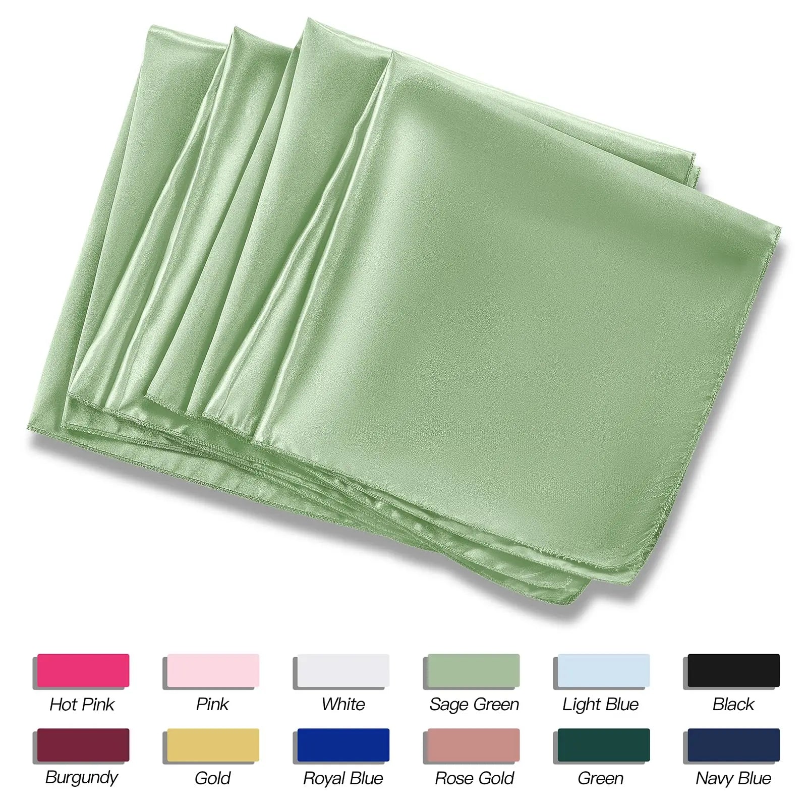 12PCS Wedding Red Satin Napkin 30x30cm Wholesale Soft Table Napkins for New Year Christmas Decoration Party Dinner Table Decor