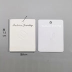 50pcs/lot Brooches Display Cards Blank Kraft Paper Tag for Jewelry Packaging Cards Small Business Sale Hang Price Tag Card 7*7cm