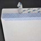 White Self Adhesive Window Envelopes Security Pattern Double Sided Tape Sealing Blank Western Style Business Card Mailing Bags