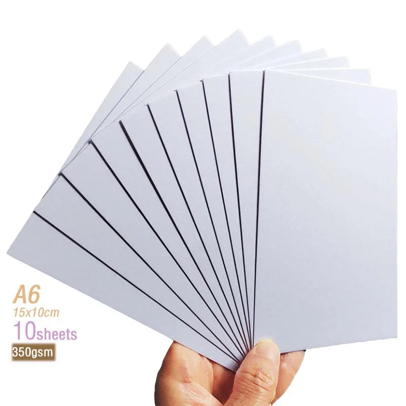 Rainbow 2 Sides Colored Cardstock DIY Blank Paper 250gsm for Postcards Crafts Origami Scrapbooking Party Decors Fun Cards Making