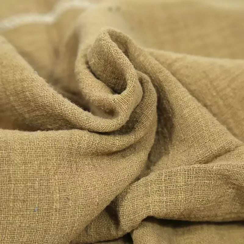 10 Pieces 32x32cm Cream Rough Edge Gauze Napkins 100% Soft Cotton Fabric Serviette Kitchen Tea Towels For Easter Party Supplies