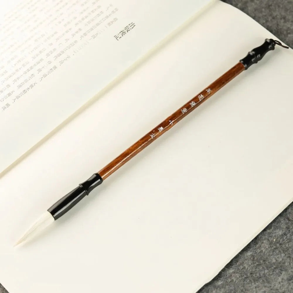 Traditional Chinese Calligraphy Brush Oil Painting Oil Watercolor Scriptures Writing Brush Wood Wolf Hair Art Paint Brush