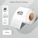 Phomemo PM-241BT Shipping Label Printer Label Sticker Round Label Square Label Rainbow Color DIY Logo Design Small Business