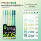Languo 6/24/36/54/72/90 colors Acrylic Painting Handbook Pens Multi-Color Gel Pen Student Neutral Pen Writing Marker Stationery