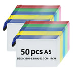 Christmas Stickers A5 Mesh Zipper Bag, Document Storage Bag, Waterproof And Rip-Proof Folder, Student Office Mobile Supplies