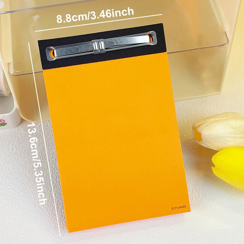 75 Sheets of Plande Note Book Can Be Torn Student Study Memo Hand Account Non-adhesive Notepad Blank Note Book Pocket Stationery