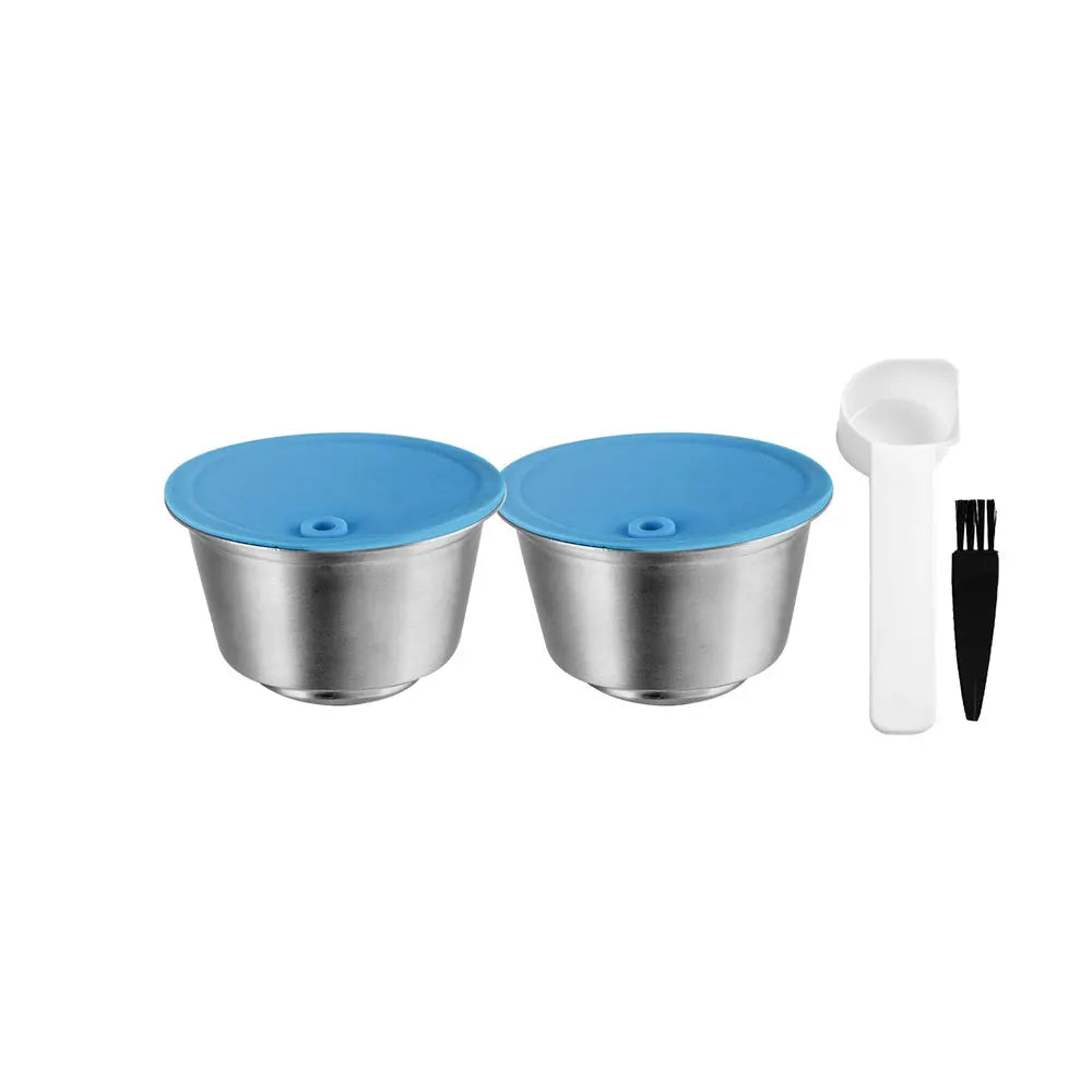 Refillable For Dolce Gusto Capsule Silicone Sleeve Stainless Steel Metal Dolci Gusto Coffee Maker Coffee Scoop Tamper i Cafilas