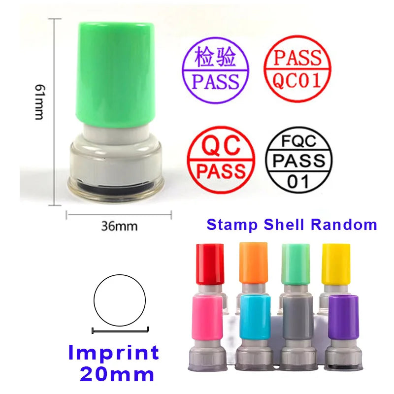 Custom QA QC Teacher Name Ink Stamp Signature Calligraphy Selfing-Inking Personalized Letter Stamp For School Student Child