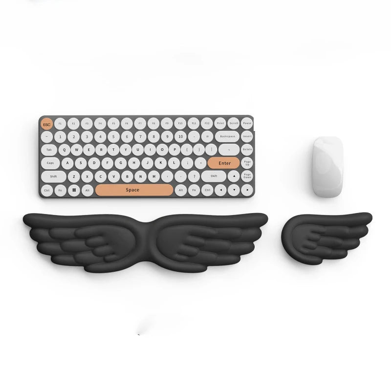 Mechanical Keyboard, Mouse, Wrist Rest, Computer Keyboard, Laptop, Angel Wing, Memory Foam, Mouse Pad Wrist Support