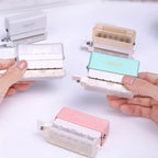 Handheld Mini 6 Hole Paper Puncher 5.5mm Aperture Versatile Scrapbook DIY Paper Cutter Ideal for Students Office Use