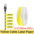 Niimbot Thermal Cable Label 1Roll Paper Adhesive Waterproof Color UV Sticker For D11/D110/D101 Mini Portable Printer Label Maker