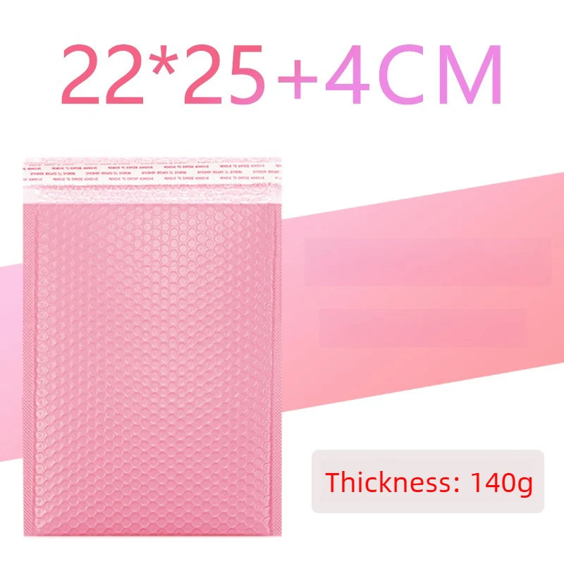 100/1 PCS Pink Poly Bubble Mailers Padded Envelopes Self Seal Padded Envelopes Gift Bags Packaging Envelope School Supplies