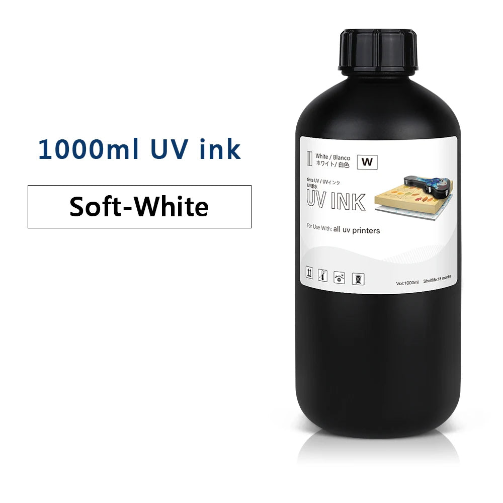 LED UV Ink 1000ml UV Ink For Epson 1390 R1800 R1900 TX800 4800 7880 9880 DX5 DX7 UV Flatbed Printer Universal UV Curing Ink