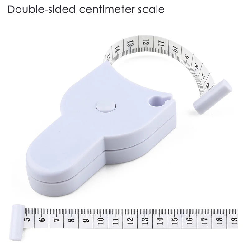 Self-tightening Body Measuring Tape Ruler 150cm/60 Inch Sewing Tailor Dressmaking Measure Ruler Meter Film for Waist Chest Legs