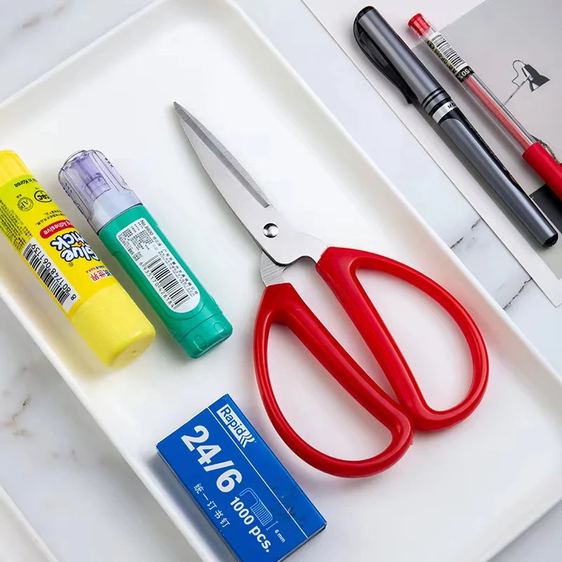Durable Stainless Steel Household Scissors Sewing Office Scissors Embroidery Leather Fabric Paper Cut Tailor Scissors