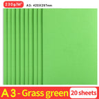 A3 MixColor Cardstock Paper Business Card Cardboard DIY Gifts Card Scrapbook Materials Drawing Card Art Supplie 10/20Sheets 230G