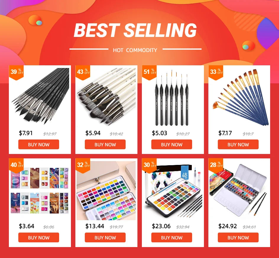 3 Pcs Chinese Calligraphy Paint Brush Wool Hair Painting Brushes Set for Traditional Ink Watercolor Darwing Art Supplies