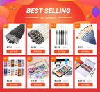 3 Pcs Chinese Calligraphy Paint Brush Wool Hair Painting Brushes Set for Traditional Ink Watercolor Darwing Art Supplies
