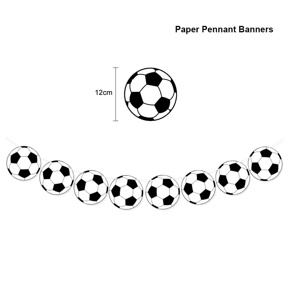 Soccer Party Disposable Tableware Paper Plates Cups Napkins Tablecloth Soccer Birthday Party Decoration
