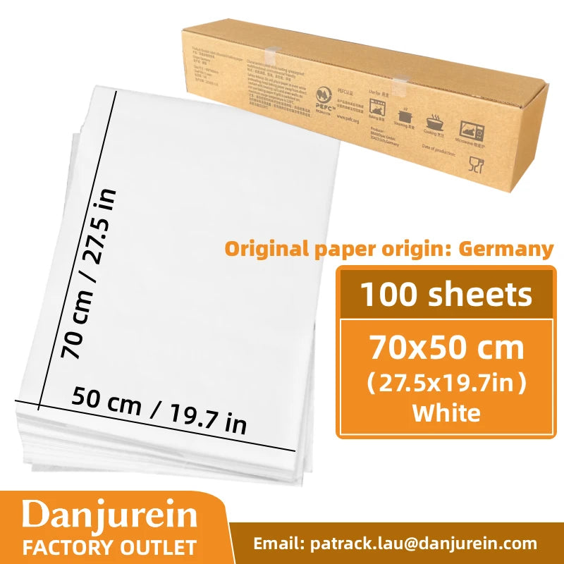 Parchment Paper Baking Paper Non-Stick Precut Square 4” to 12” Baking Sheets Oven Grilling Air Fryer Steaming Bread Cake Cookie