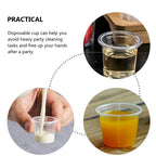200pcs Mini Plastic Shot Cups 20ml Disposable for BBQ Party Picnic Restaurants Cafes Home Office Use small plastic cups