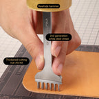 WUTA 1Set 4pcs Basic Leather Chisel Tool Diamond Pricking Iron Hole Punch Stitching Leather Craft tools 3/4/5/6mm 1-2-4-6 teeth