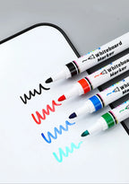 4 Colors Dry Erase Whiteboard Marker Pen Blackboard Erasable Chalk Pens Low Odor White Board Markers Office School Stationery