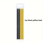 5 Colors 2.8mm Solid Woodworking Mechanical Pencil with Pen Cover 2B Black Yellow Red Lead Long Headed Carpenter Marking Pencil