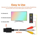 1.8m AV Cable Composite Video Cord 6 Feet Line Compatible with Nintendo 64/N64/GameCube/SNES TV Game Console Accessories