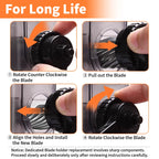 Black Pencil Sharpener Manual for Kids,Professional Adjustable Nibs,for Classroom,Home Use,Sketching Tools as Gift for Artists