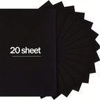 20 Sheets A4 Brown Kraft /Black /White Cardstock 8.26 x 11.7in, 250gsm White cardstock Paper DIY Crafts Invitation Cards Making