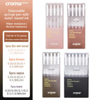 Pigment Liner Pigma Pen 0.1mm/0.03mm/0.05mm/0.5mm/1mm Different Tip Black Fineliner for Sketching Drawing Micron Ink Marker Pen