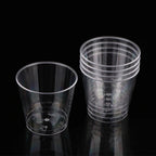 50Pcs 30ML Disposable Mini Clear Plastic Dessert Cup For Outdoor Picnic Birthday Party Jelly Salad Cup Kitchen Tableware Tasting