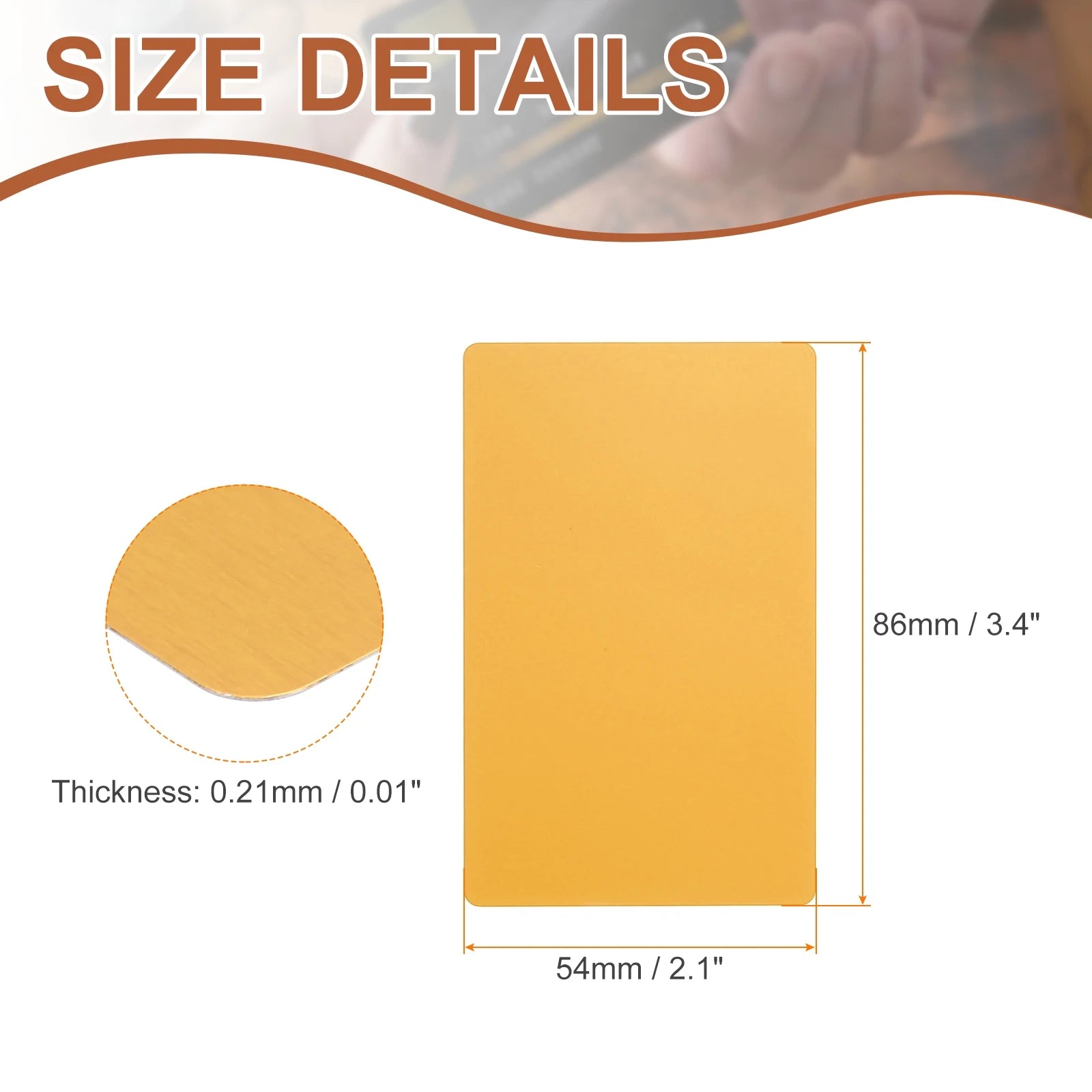 10/25/50Pcs Metal Business Cards Colored Finish Aluminum Blank Laser Engraving DIY Cards CNC Engraving Sheets for House Office