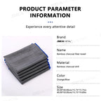 SEAMETAL Microfiber Carbon Cloth to Wipe Windows Wine Glasses Tableware Glass Cleaning Cloth Carbon Fiber Rag for Car Home Clean