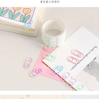 TUTU 50pcs /bag mini heart gold rose gold Color Clip Bookmark binder clip Office Accessories paper Clips Patchwork Clip H0481