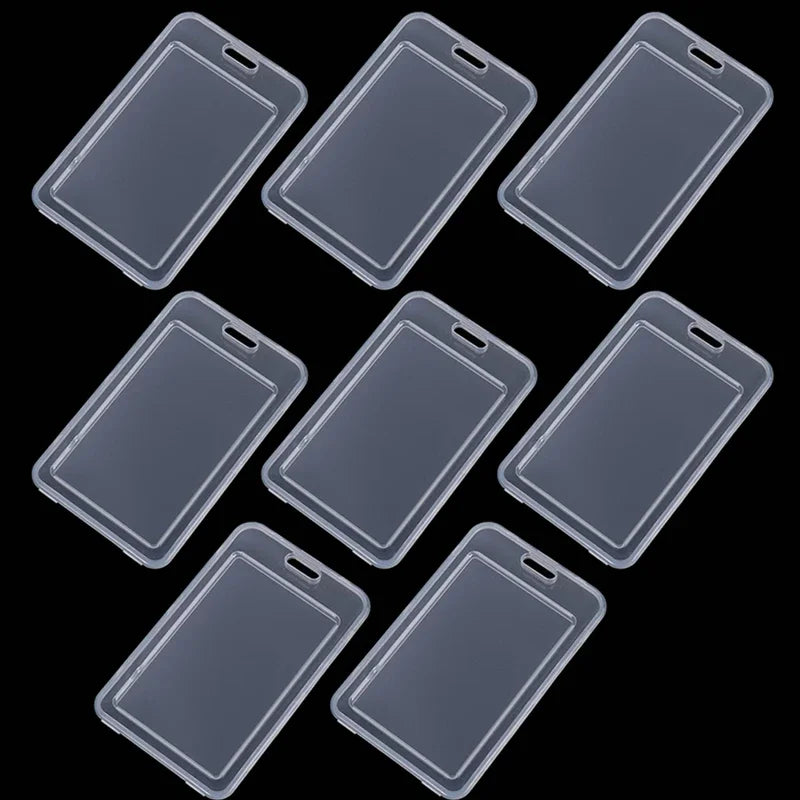 1-10Pcs Waterproof Transparent Card Cover Rigid Plastic Bus Card Holder Case Business Credit Cards Bank ID Card Sleeve Protect