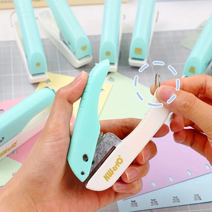 1pc single-hole puncher, with multiple punching modes available. A paper/photo punching tool for stationery use.