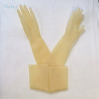 Stylish Unisex Latex Long Gloves - Durable, Natural Material, Versatile Use