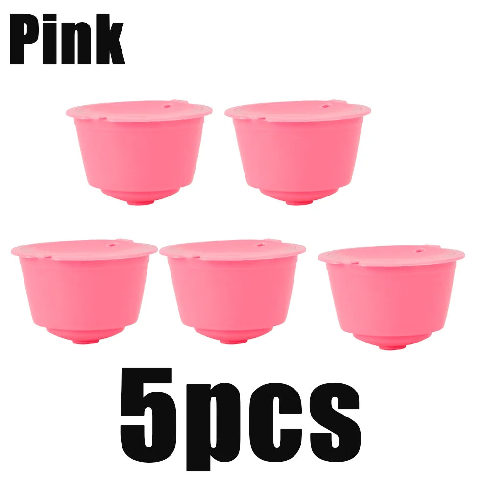 1/3/5/10pcs Reusable Coffee Capsules Filter Cup Dispenser for Nescafe Dolce Gusto Refillable Coffee Capsules Pod Compatible Kit