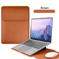 PU Leather Laptop Computer Sleeve Case Bag Stand Cover Pouch Man Women 13 14 15 15.6 16 inch for Macbook Air Samsung HP Lenovo