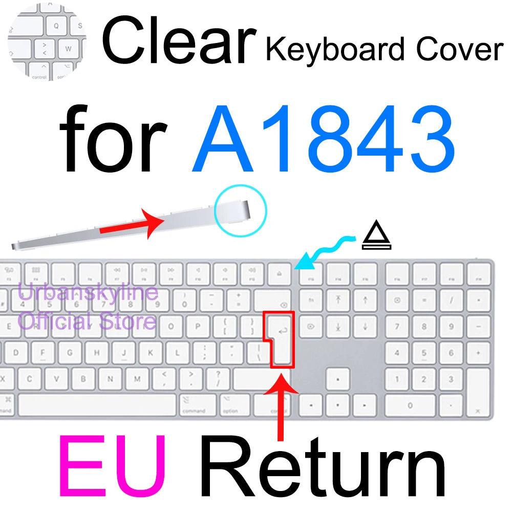 Keyboard Cover for iMac Magic A2449 A2450 A2520 A1644 A1843 A1314 A1243 Bluetooth Silicone Protector Skin Case for Apple G6