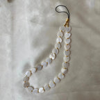 Simple Love Shell Beaded Keychain Mobile Phone Chain Pendant Fashion Mobile XYu Phone Case Accessories Female Jewelry Gifts
