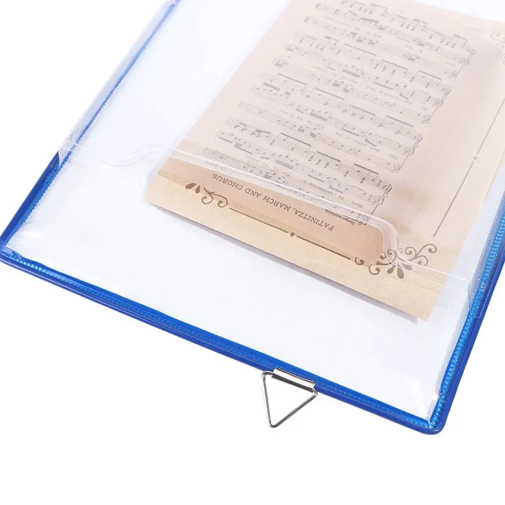 Wall Hanging A4 Receipt Organizer Waterproof Water Resist Document Storage Bag PVC Transparent File Folder for Classroom Office