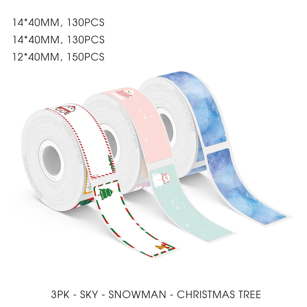 P15 Thermal Label Printer Similar as Marklife P15 P12 Mini Label Maker Portable Sticker Label Machine or 3PK 12mm Label Paper