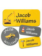 Custom Name Stickers 130 Pieces - Waterproof Personalized Adhesive Labels for Clothing