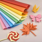 100Pcs Cardstock Paper Double Sided Folding Origami Paper Square Paper Crane Craft DIY Wish Paper Art Material Jewelry Tools ﻿